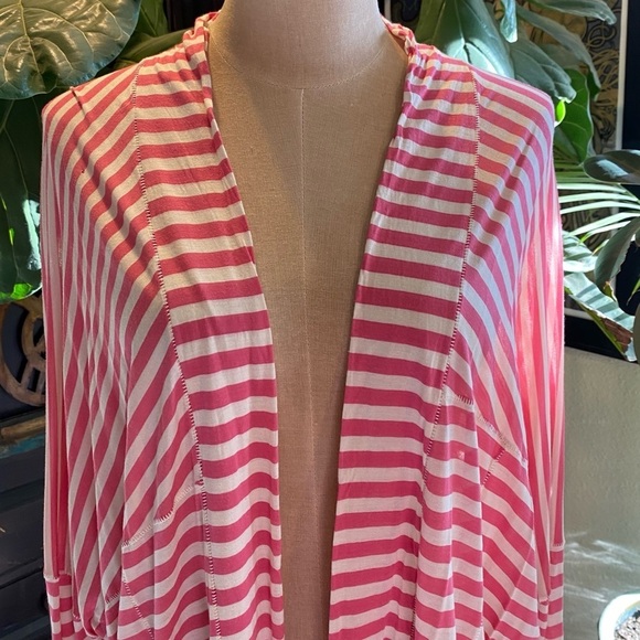 Pete & Greta by Johnny Was soft open front oversized dolman t-shirt cardigan - Picture 10 of 13